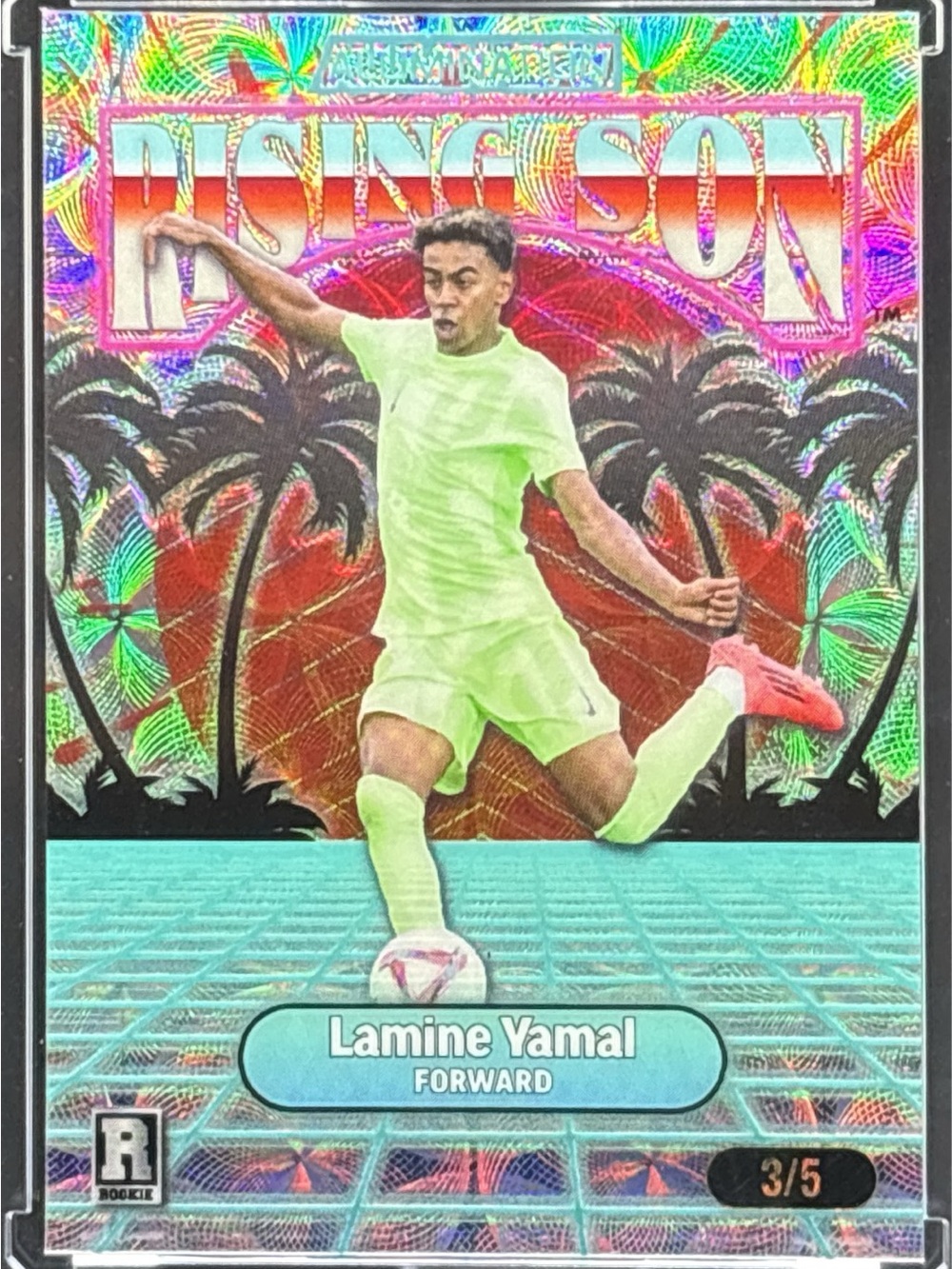 Wild Card Rising Son Rookie Soccer Trading Card - Lamine Yamal - LE 3/5